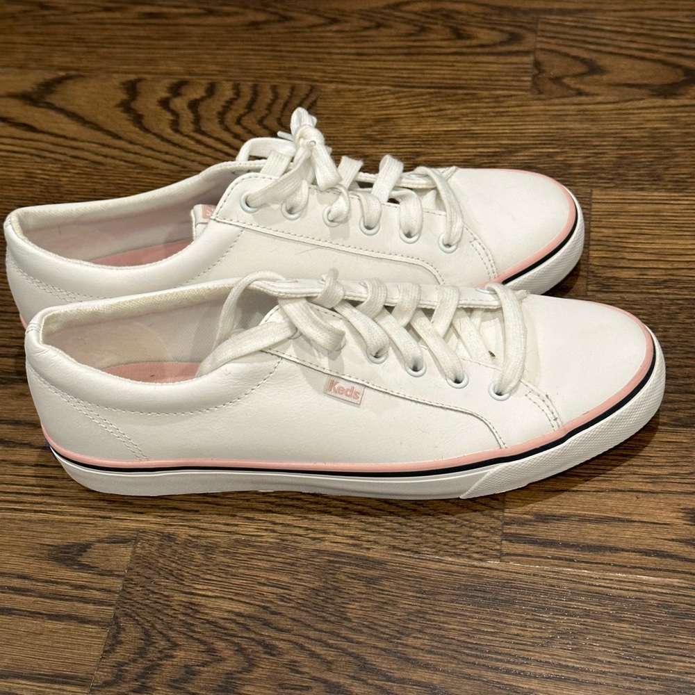 Keds Jump Kick Sneakers, White Leather size 11 Women!